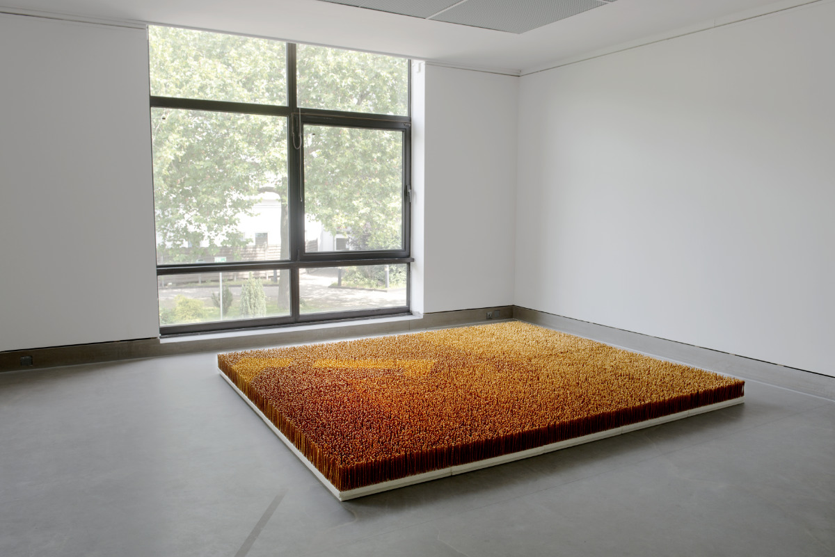 Garten VI, 2013, Salzstangen, Styropor, 300 x 250 x 16 cm, Gesellschaft für Kunst und Gestaltung, Bonn