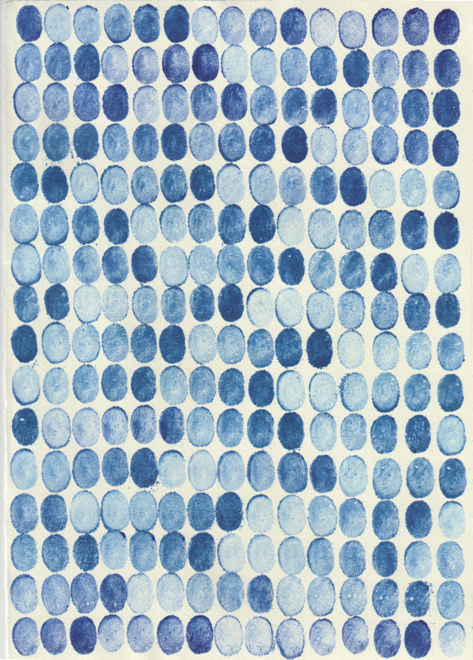 Ohne Titel (Print, Reprint, No. III), 2020, Kupferdruckfarbe auf Bütten / Monotypie, 29,7 x 21 cm