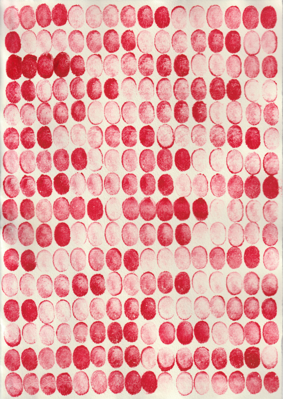 Ohne Titel (Print, Reprint, No. IV), 2020, Kupferdruckfarbe auf Bütten / Monotypie, 29,7 x 21 cm